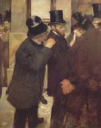 At the Stock Exchange (mk06), Edgar Degas